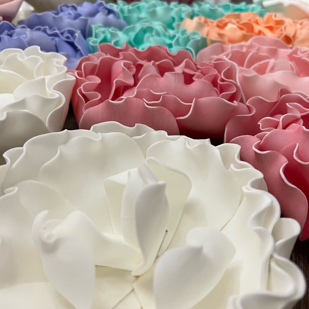 Moldable Foam Flowers